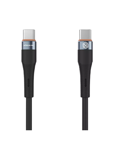 Cablu de încărcare Nillkin Type-C to Type-C Cable, Flowspeed, USB Type-C/USB Type-C, 1,2m, Negru