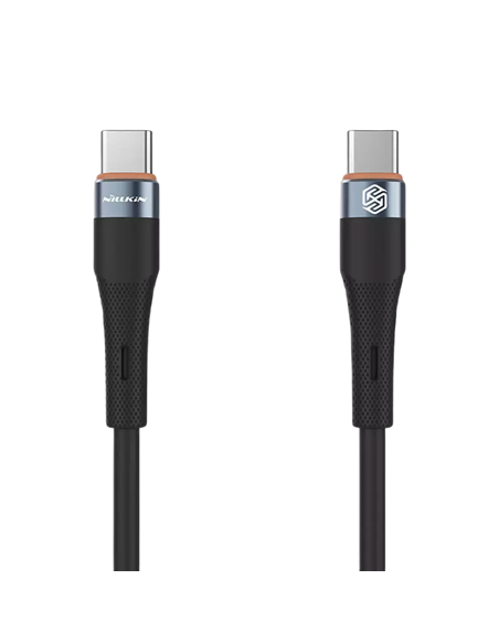 Cablu de încărcare Nillkin Type-C to Type-C Cable, Flowspeed, USB Type-C/USB Type-C, 1,2m, Negru