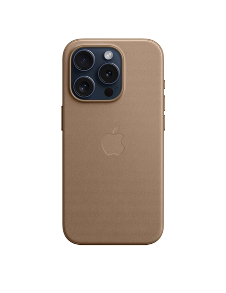 Чехол Apple iPhone 15 Pro FineWoven Case with MagSafe, Серо-коричневый