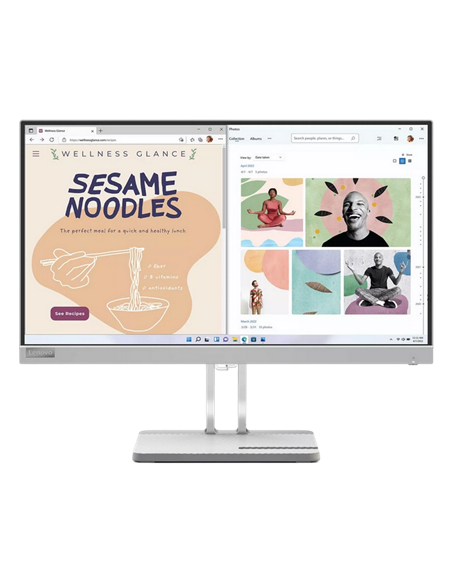 23,8" Монитор Lenovo L24e-40, VA 1920x1080 FHD, Storm Gray