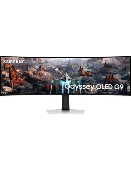 49" Игровой монитор Samsung S49CG930, OLED 5120x1440 Dual QHD, Серебристый