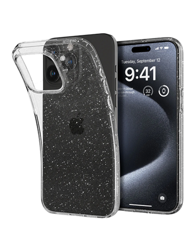 Чехол Spigen iPhone 15 Liquid Crystal, Блестящий Кристалл