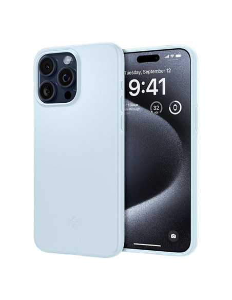 Husă Spigen iPhone 15 Thin Fit, Albastru stins