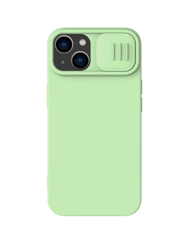 Чехол Nillkin iPhone 15, CamShield Silky Silicone, Mint Green