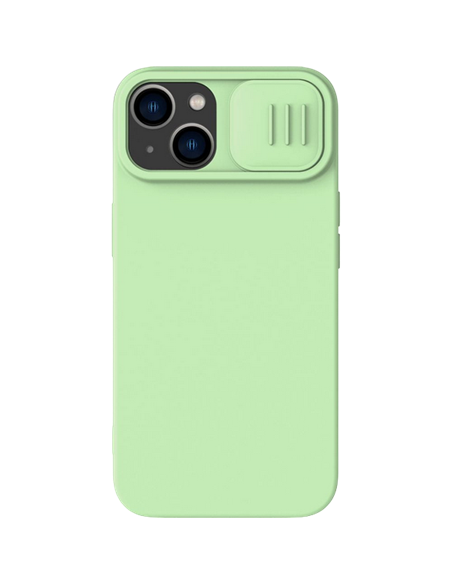 Чехол Nillkin iPhone 15, CamShield Silky Silicone, Mint Green