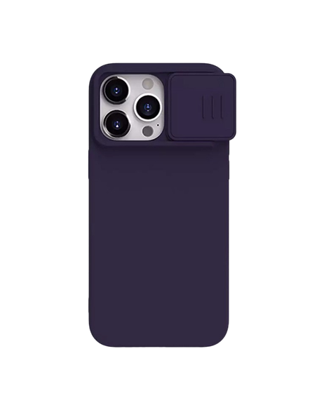 Чехол Nillkin iPhone 15 Pro Max, CamShield Silky Silicone, Dark Purple