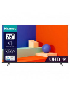 75" LED SMART Телевизор Hisense 75A6K, 3840x2160 4K UHD, VIDAA U6.0, Чёрный
