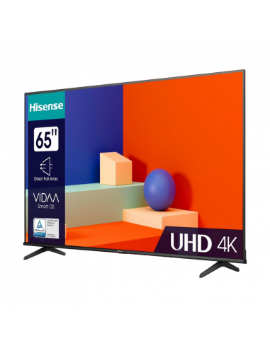 75" LED SMART Телевизор Hisense 75A6K, 3840x2160 4K UHD, VIDAA U6.0, Чёрный