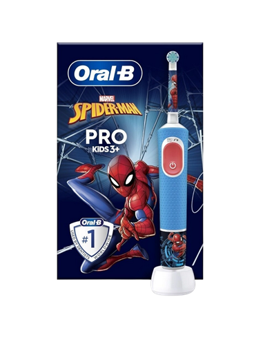 Periuță de dinți electrică Braun Kids Vitality PRO D103 Spiderman, Albastru