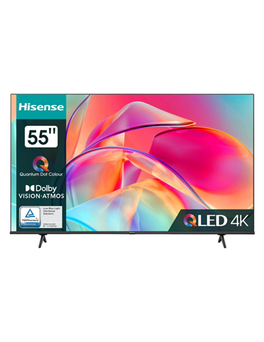 55" QLED SMART Телевизор Hisense 55E7KQ, 3840x2160 4K UHD, VIDAA U6.0, Чёрный