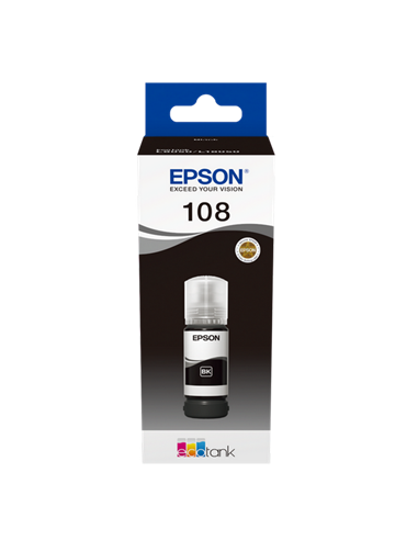 Контейнер с чернилами Epson 108 EcoTank, 70мл, Чёрный