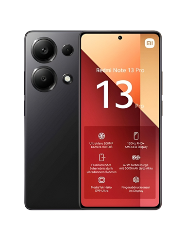 Смартфон Xiaomi Redmi Note 13 Pro, 8Гб/256Гб, Midnight Black