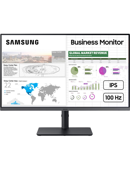 27" Monitor Samsung S27C430, IPS 1920x1080 FHD, Negru