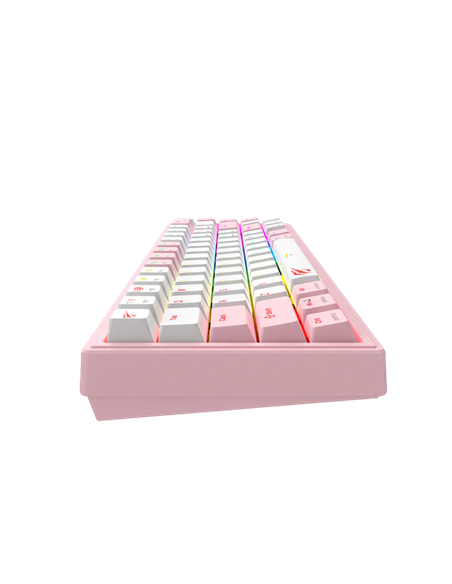 Клавиатура Havit KB874L, Проводное, Розовый | Белый