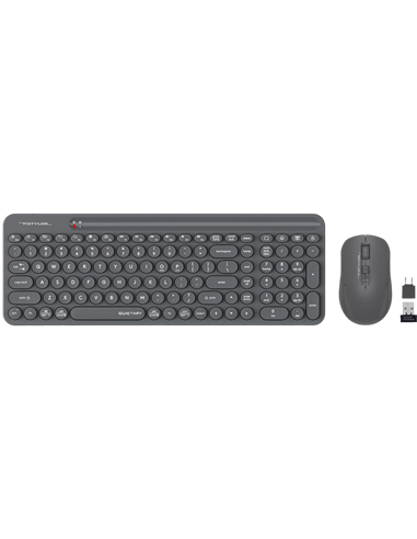 Set Tastatură + Mouse A4Tech FG3300 Air, Fără fir, Gri