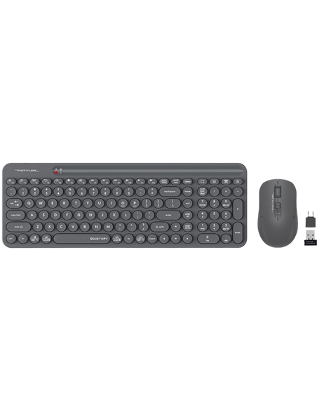 Set Tastatură + Mouse A4Tech FG3300 Air, Fără fir, Gri