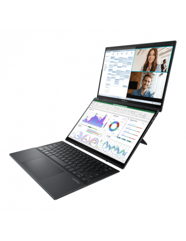 Ноутбук 14" ASUS Zenbook DUO OLED UX8406MA, Inkwell Gray, Intel Core Ultra 9 185H, 32Гб/2048Гб, Windows 11 Home