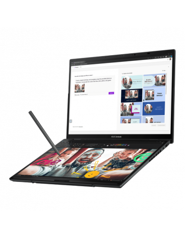 Ноутбук 14" ASUS Zenbook DUO OLED UX8406MA, Inkwell Gray, Intel Core Ultra 9 185H, 32Гб/2048Гб, Windows 11 Home