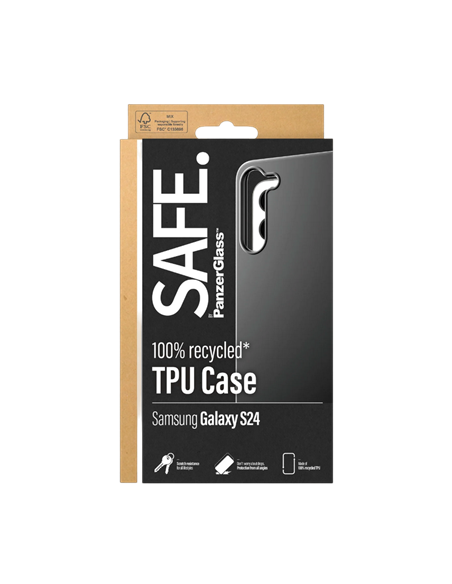 Чехол PanzerGlass SAFE. Samsung Galaxy S24, Чёрный Чехол PanzerGlass SAFE. Samsung Galaxy S24, Чёрный