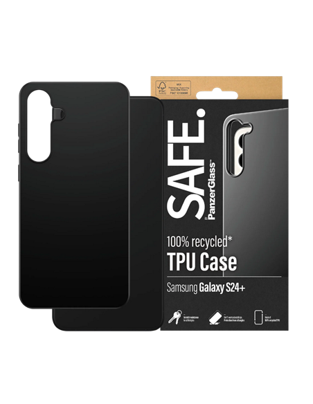 Чехол PanzerGlass SAFE. Samsung Galaxy S24+, Чёрный Чехол PanzerGlass SAFE. Samsung Galaxy S24+, Чёрный