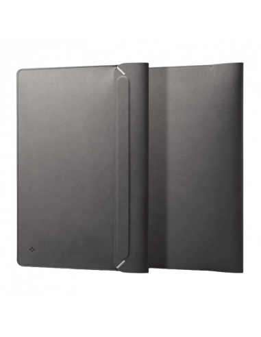 Сумка для ноутбука Spigen Valentinus 13-14", Искусственная кожа, Серый