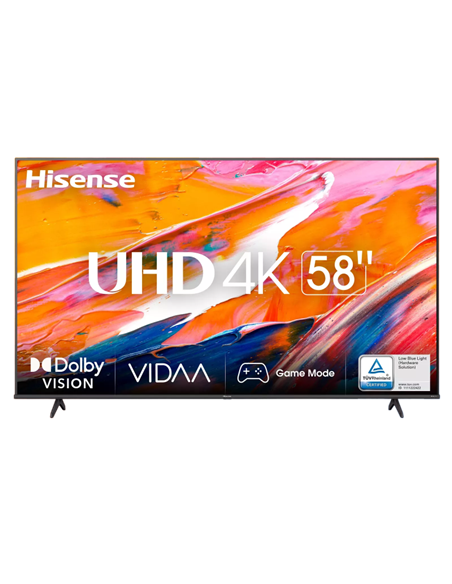 58" LED SMART Телевизор Hisense 58A6K, 3840x2160 4K UHD, VIDAA U6.0, Чёрный