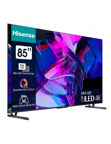 85" MiniLED SMART TV Hisense 85U7KQ, 3840x2160 4K UHD, VIDAA U7.0, Gri
