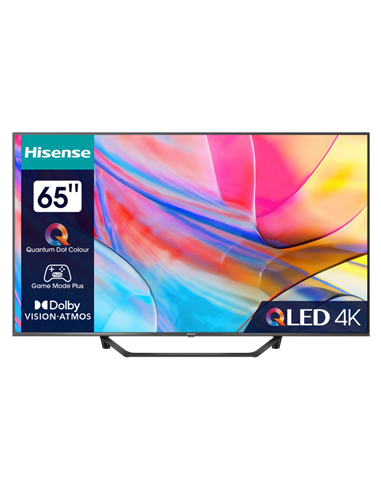 65" LED SMART Телевизор Hisense 65A7KQ, 3840x2160 4K UHD, VIDAA U6.0, Чёрный