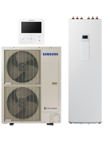 Pompă de căldura Aer-Apă Samsung EHS TDM+ ClimateHub, R-410A, 16kW.h, AE160MXTPGH+AE260TNWTEH