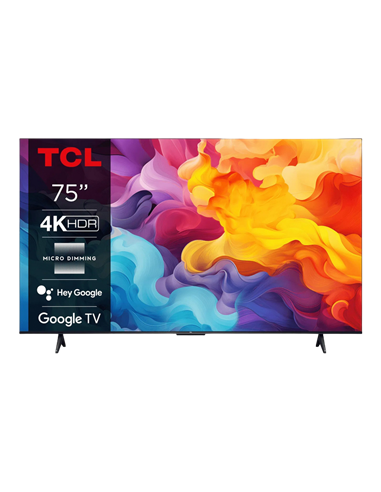 75" LED SMART TV TCL 75V6B, 3840x2160 4K UHD, Google TV, Negru