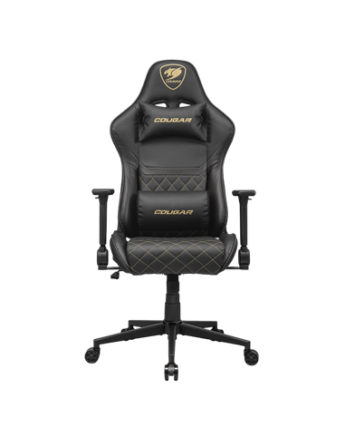 Scaun Gaming Cougar Armor One V2 Gold, PVC Piele, Negru | Auriu