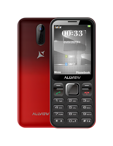 Telefon mobil Allview M20 Luna, Rosu | Negru