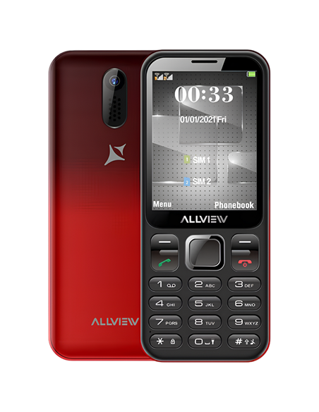 Telefon mobil Allview M20 Luna, Rosu | Negru