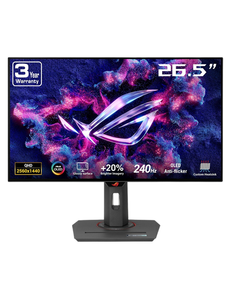 27" Игровой монитор ASUS XG27AQDMG, OLED 2560x1440 WQHD, Чёрный