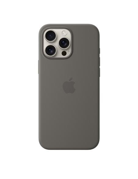 Чехол Apple iPhone 16 Pro Max Silicone Case with MagSafe, Stone Gray