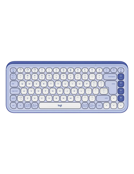 Клавиатура Logitech POP ICON, Беспроводное, Liliac | White