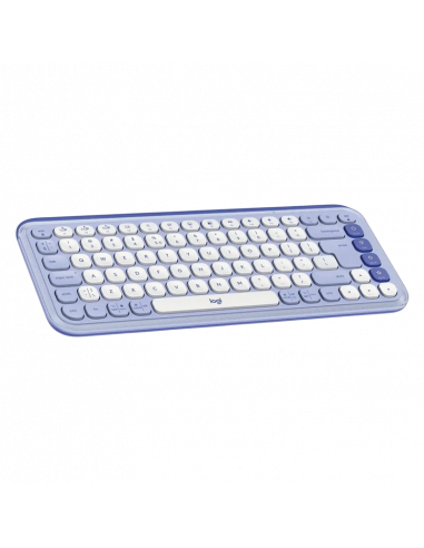 Клавиатура Logitech POP ICON, Беспроводное, Liliac | White