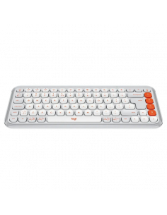 Клавиатура Logitech POP ICON, Беспроводное, Белый | Оранжевый 2