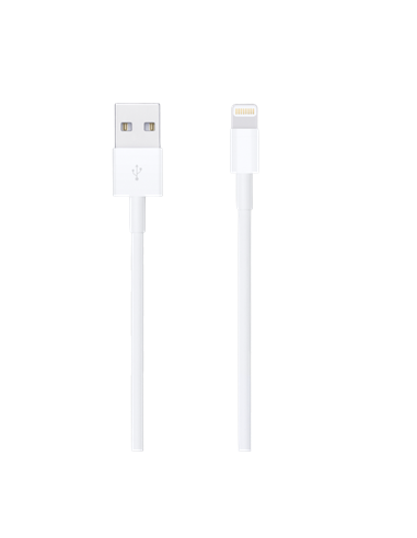 Cablu de încărcare și date Apple MUQW3ZM/A, Lightning/USB Type-A, 1m, Alb