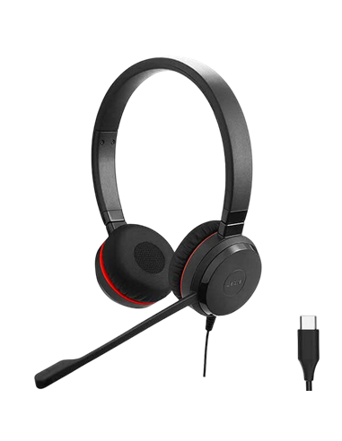 Căști Jabra Evolve 20SE Stereo, Negru