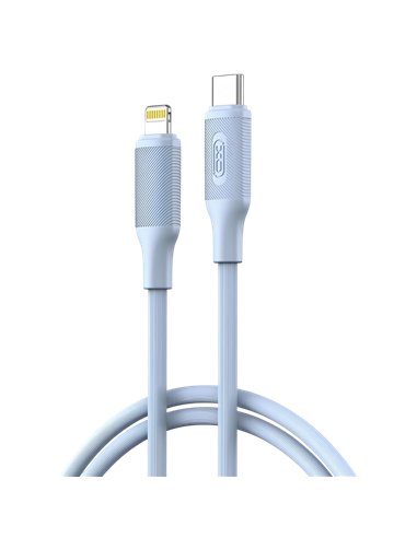 Cablu încărcare și sincronizare XO NB-Q265A, USB Type-C/Lightning, 1m, Albastru