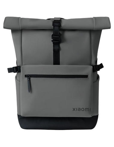 Рюкзак Xiaomi Roll Top Casual, 15.6", Ткань, Полиуретан, Полиэстер, Серый