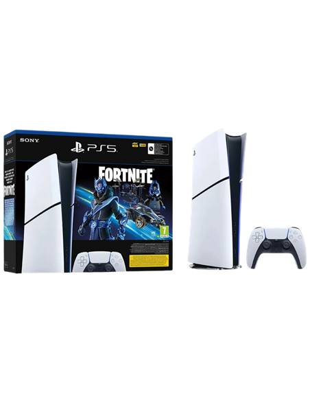 Игровая консоль SONY PlayStation 5 Slim Digital Edition 1TB + Fortnite, Белый