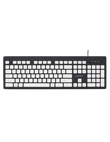 Tastatură Gembird KB-CH-01, Cu fir, Negru | Alb