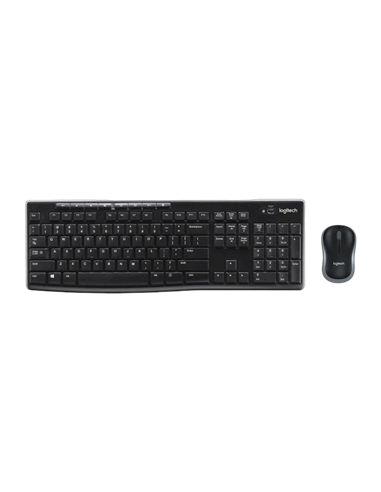 Клавиатура и мышь Logitech MK270, Беспроводное, Чёрный