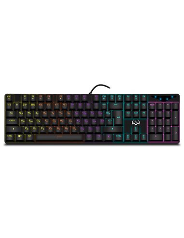 Tastatura Gaming SVEN KB-G9300 RGB / Blue switches / USB / 1.8m / Black