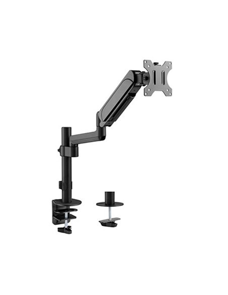 Arm for 1 monitor 17”-32” - Gembird MA-DA1P-01, Adjustable desk display mounting arm, Gas spring 2-9 kg, VESA 75/100, arm rot...