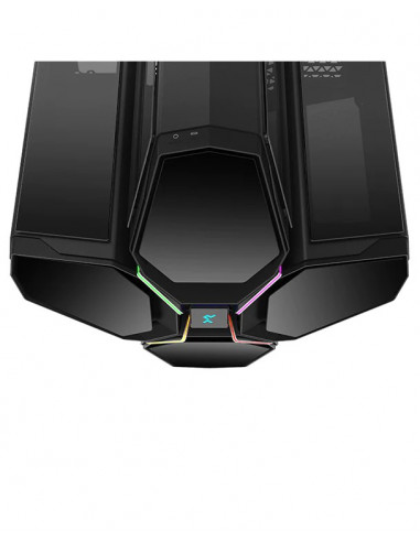 Carcasa DEEPCOOL QUADSTELLAR INFINITY / no PSU / RGB LED efect / ATX / Black