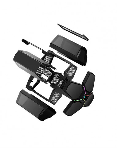 Корпус DEEPCOOL QUADSTELLAR INFINITY / no PSU / RGB LED efect / ATX / Black
