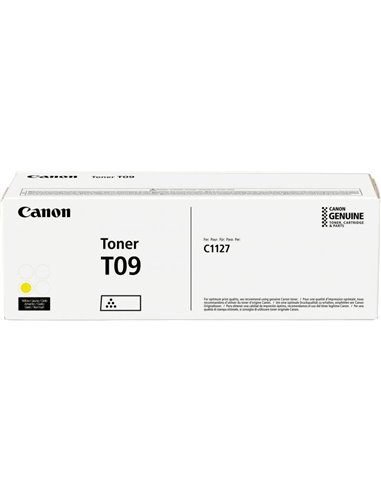 Toner Canon T09 Yellow EMEA, (5900 pages 5%) for Canon i-SENSYS X C1127iF; Canon i-SENSYS X C1127i; Canon i-SENSYS X C1127P